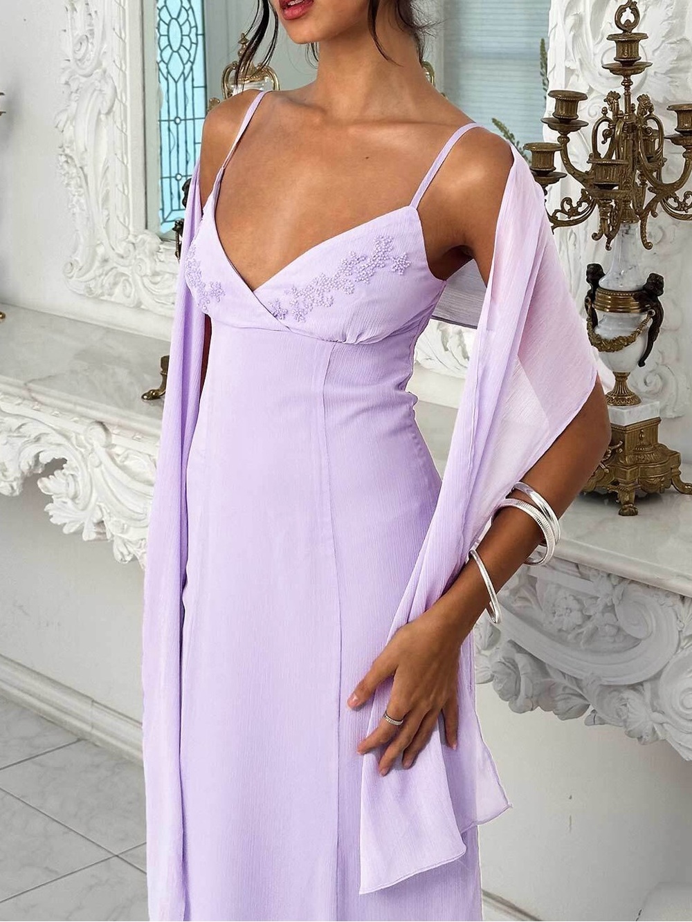 Princess Polly Jadira Scarf Maxi Dress Purple